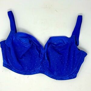 Panache underwire blue lace bra 30G